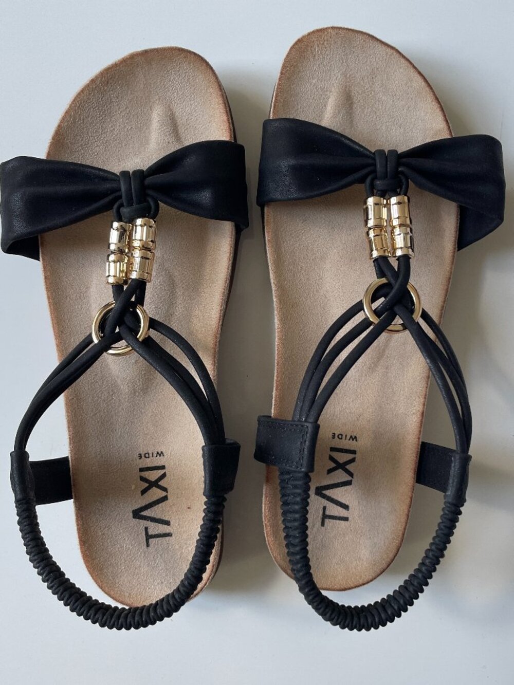 Brand New Black Sandals by Taxi